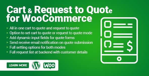 Cart And Request To Quote For WooCommerce Preview Wordpress Plugin - Rating, Reviews, Demo & Download