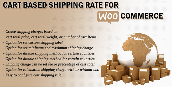 Cart Based Shipping Rate For WooCommerce  Preview Wordpress Plugin - Rating, Reviews, Demo & Download