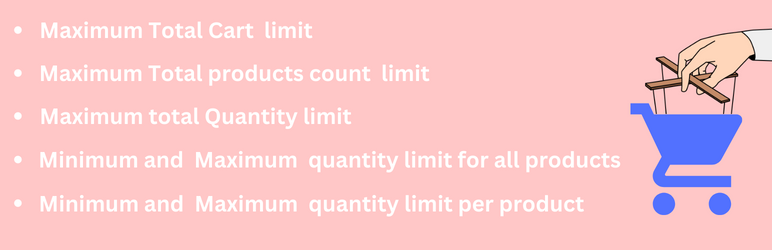 Cart Limiter For WooCommerce, Minimum – Maximum Quantity Limits Preview Wordpress Plugin - Rating, Reviews, Demo & Download