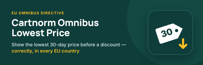 Cartnorm Omnibus Lowest Price Preview Wordpress Plugin - Rating, Reviews, Demo & Download