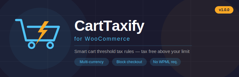 CartTaxify For WooCommerce Preview Wordpress Plugin - Rating, Reviews, Demo & Download