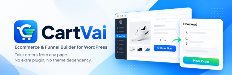 Cartvai – Ecommerce Checkout And Funnel Preview Wordpress Plugin - Rating, Reviews, Demo & Download