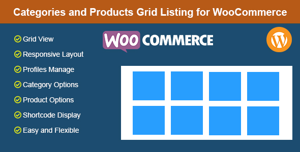 Categories And Products Grid Listing For WooCommerce Preview Wordpress Plugin - Rating, Reviews, Demo & Download