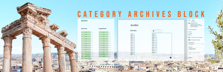 Category Archives Block Preview Wordpress Plugin - Rating, Reviews, Demo & Download