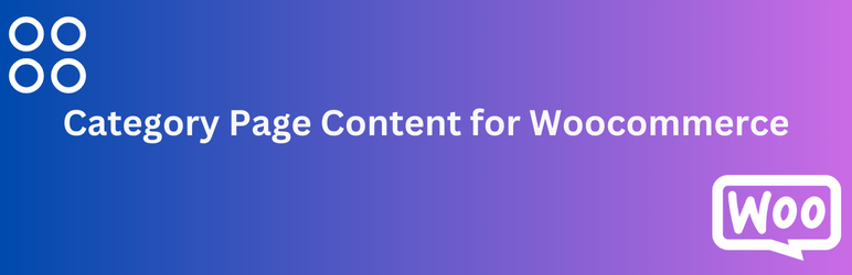 Category Page Content For Woocommerce Preview Wordpress Plugin - Rating, Reviews, Demo & Download