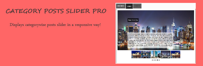 Category Posts Slider Pro Preview Wordpress Plugin - Rating, Reviews, Demo & Download