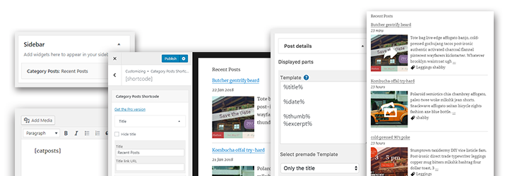 Category Posts Widget Preview Wordpress Plugin - Rating, Reviews, Demo & Download