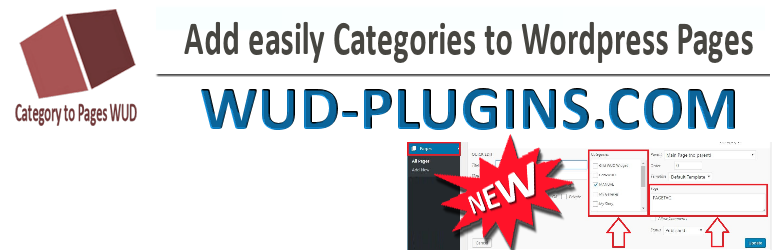 Category To Pages WUD Preview Wordpress Plugin - Rating, Reviews, Demo & Download