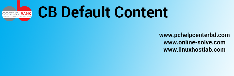 CB Default Content Preview Wordpress Plugin - Rating, Reviews, Demo & Download