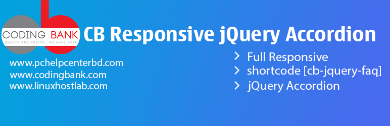 CB Responsive JQuery Accordion Preview Wordpress Plugin - Rating, Reviews, Demo & Download