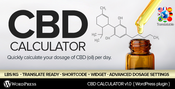 CBD Oil Dosage Calculator Plugin for Wordpress Preview - Rating, Reviews, Demo & Download