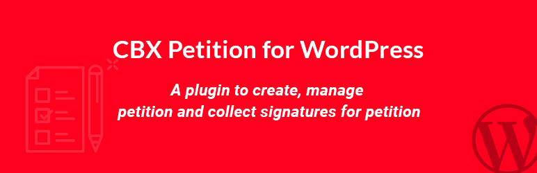 CBX Petition Plugin for Wordpress Preview - Rating, Reviews, Demo & Download