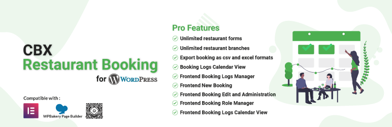 CBX Restaurant Booking Preview Wordpress Plugin - Rating, Reviews, Demo & Download