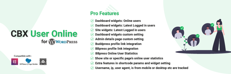 CBX User Online & Last Login Preview Wordpress Plugin - Rating, Reviews, Demo & Download