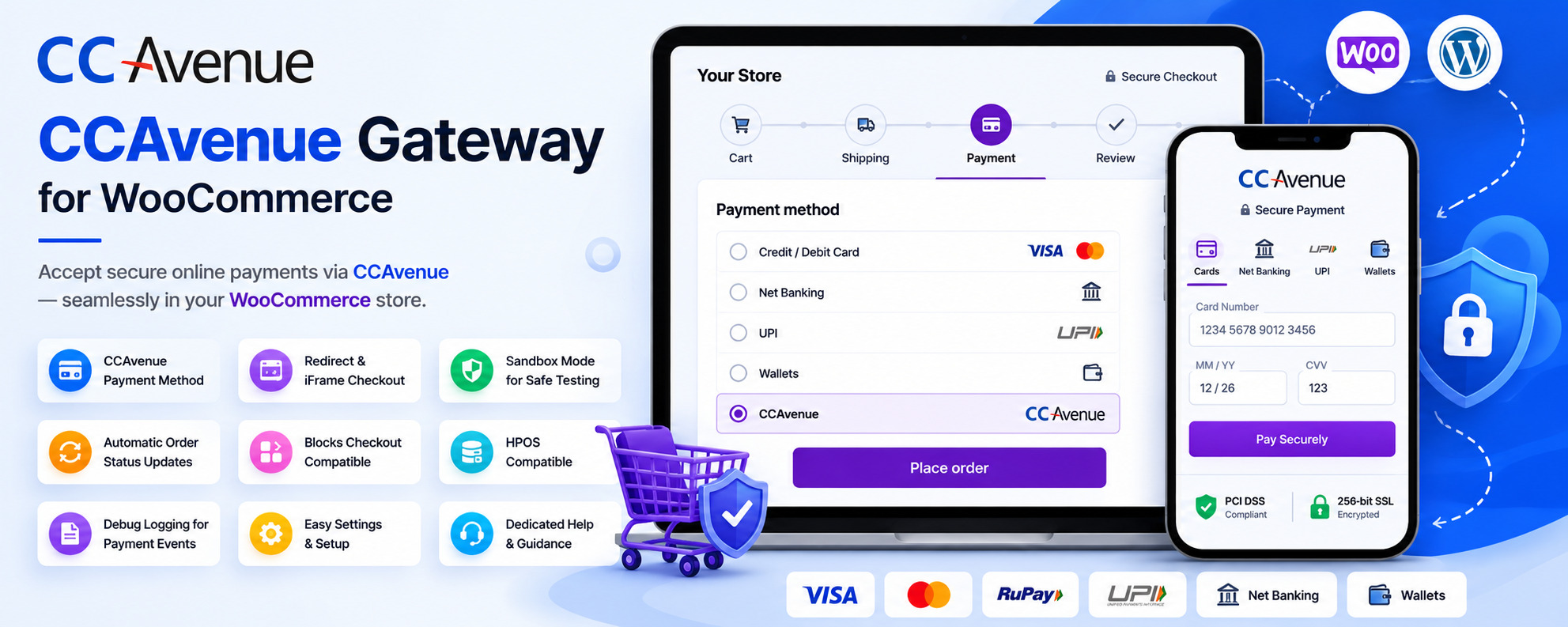 CCAvenue Gateway Integration For WooCommerce Preview Wordpress Plugin - Rating, Reviews, Demo & Download