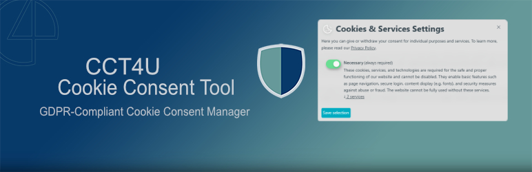 CCT 4U (Cookie Consent Tool) Preview Wordpress Plugin - Rating, Reviews, Demo & Download