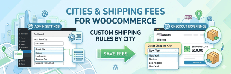 CDA City Shipping For WooCommerce Preview Wordpress Plugin - Rating, Reviews, Demo & Download