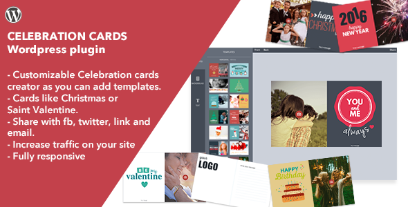 Celebration Cards – Wordpress Plugin (former Christmas Cards) Preview - Rating, Reviews, Demo & Download