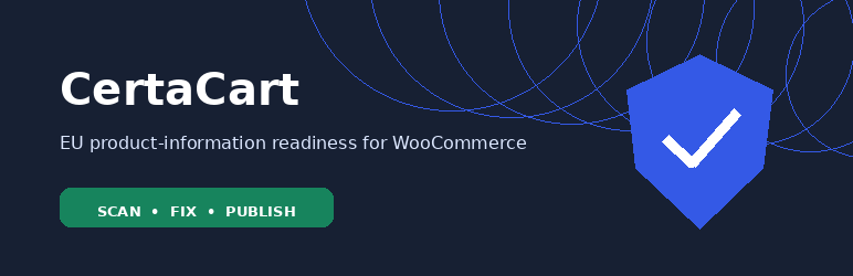CertaCart EU Product Readiness For WooCommerce Preview Wordpress Plugin - Rating, Reviews, Demo & Download