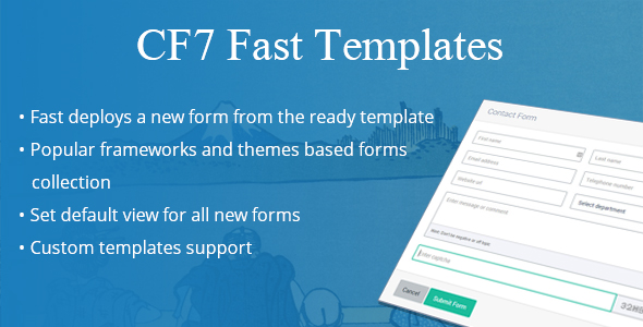 CF7 Fast Templates Preview Wordpress Plugin - Rating, Reviews, Demo & Download