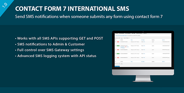 CF7 International SMS Preview Wordpress Plugin - Rating, Reviews, Demo & Download