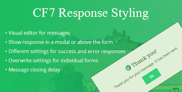 CF7 Response Styling Preview Wordpress Plugin - Rating, Reviews, Demo & Download