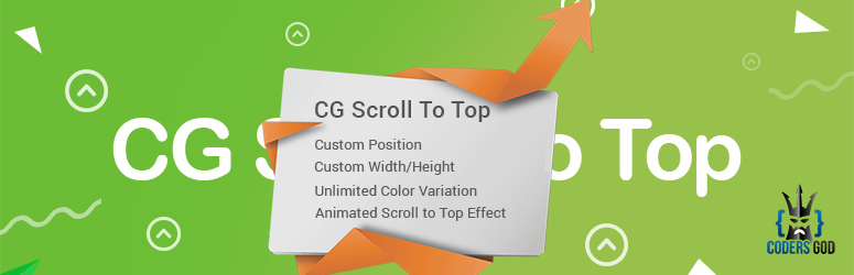 CG Scroll To Top Preview Wordpress Plugin - Rating, Reviews, Demo & Download