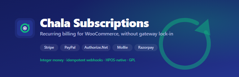 Chala Subscriptions For WooCommerce Preview Wordpress Plugin - Rating, Reviews, Demo & Download