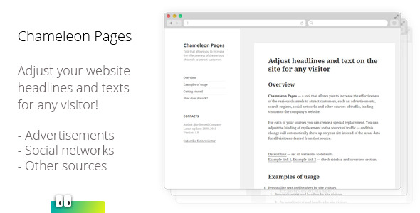 Chameleon Pages Preview Wordpress Plugin - Rating, Reviews, Demo & Download