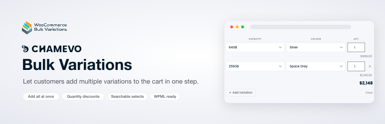 Chamevo Bulk Variations Preview Wordpress Plugin - Rating, Reviews, Demo & Download