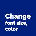 Change Font Size And Color
