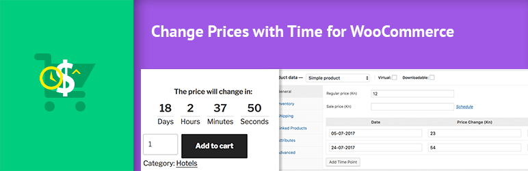 Change Prices With Time For WooCommerce Preview Wordpress Plugin - Rating, Reviews, Demo & Download