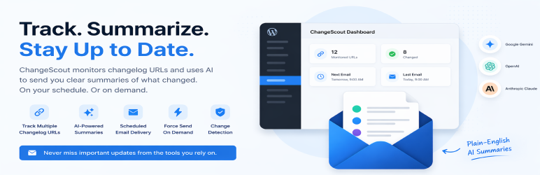 ChangeScout Preview Wordpress Plugin - Rating, Reviews, Demo & Download