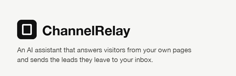 ChannelRelay Preview Wordpress Plugin - Rating, Reviews, Demo & Download