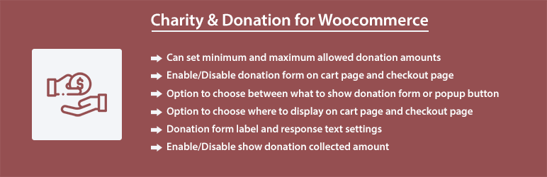Charity & Donation For Woocommerce Preview Wordpress Plugin - Rating, Reviews, Demo & Download