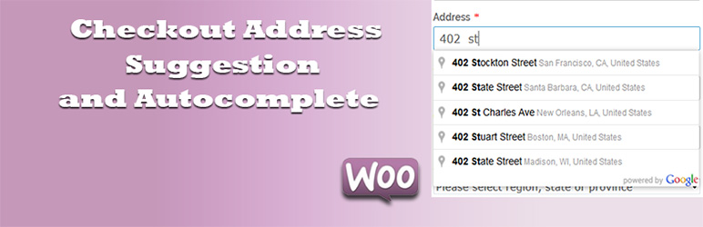 Checkout Address Suggestion And Autocomplete For Woocommerce Preview Wordpress Plugin - Rating, Reviews, Demo & Download