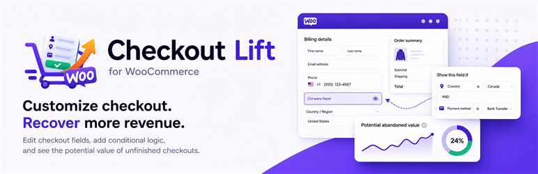 Checkout Lift For WooCommerce Preview Wordpress Plugin - Rating, Reviews, Demo & Download