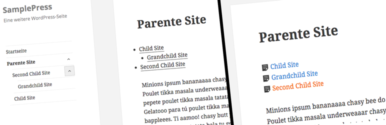 Child Page Tree Preview Wordpress Plugin - Rating, Reviews, Demo & Download
