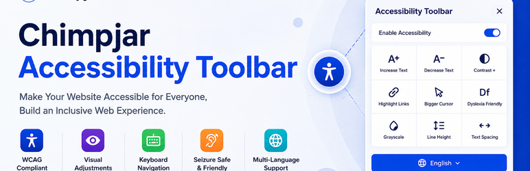 Chimpjar Accessibility Toolbar Preview Wordpress Plugin - Rating, Reviews, Demo & Download