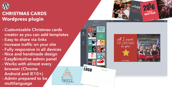 Christmas Cards – Wordpress Plugin Preview - Rating, Reviews, Demo & Download