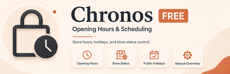 Chronos – Opening Hours & Scheduling Preview Wordpress Plugin - Rating, Reviews, Demo & Download