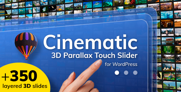 Cinematic 3D Parallax Touch Slider Plugin for Wordpress V1 - Rating, Reviews, Demo & Download