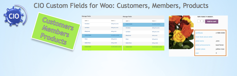 CIO Custom Fields For Woo Preview Wordpress Plugin - Rating, Reviews, Demo & Download