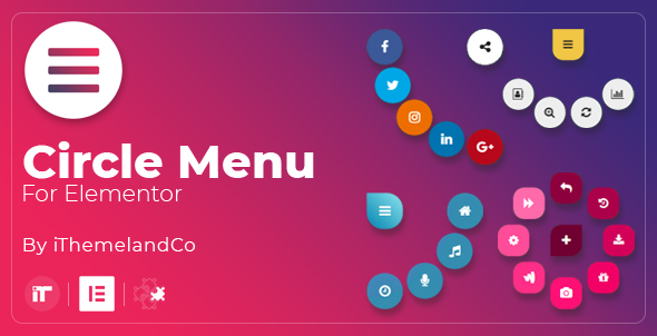 Circle Menu For Elementor Preview Wordpress Plugin - Rating, Reviews, Demo & Download