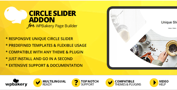 Circle Slider Addon For WPBakery Page Builder Preview Wordpress Plugin - Rating, Reviews, Demo & Download