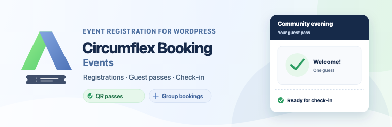 Circumflex Booking Events Preview Wordpress Plugin - Rating, Reviews, Demo & Download