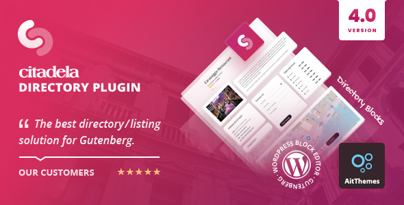 Citadela Directory Plugin – Listing Directory Plugin For Gutenberg Preview - Rating, Reviews, Demo & Download
