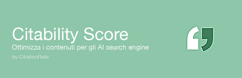 CitationRate AI Visibility Preview Wordpress Plugin - Rating, Reviews, Demo & Download
