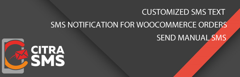 Citrasms Woocommerce SMS Notification Preview Wordpress Plugin - Rating, Reviews, Demo & Download
