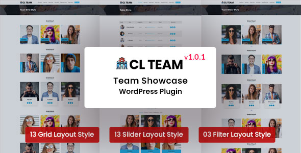 CL Team – Team Showcase WordPress Plugin Preview - Rating, Reviews, Demo & Download